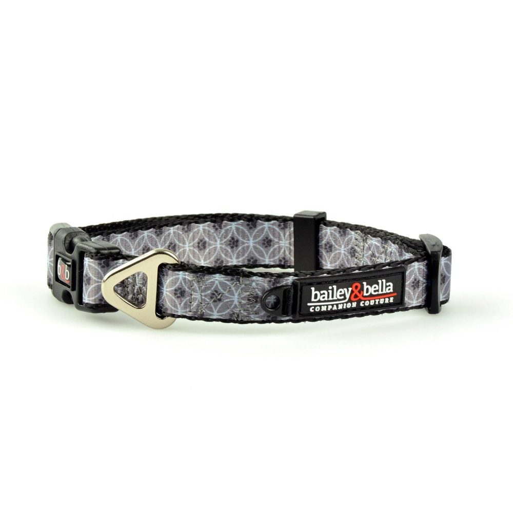 Adjustable Grey Circles Dog Collar | Collars, Leashes & Harnesses Collars, Leashes & Harnesses Collars, Leashes & Harnesses