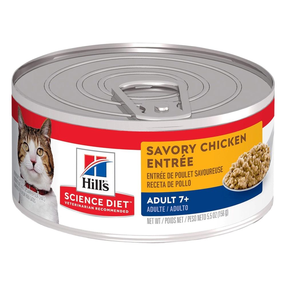 Adult 7+ Savory Chicken Entree / 5.5 oz – 24 pk | Wet Food Cat Cat