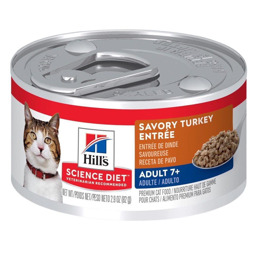 Adult 7+ Savory Turkey Entree Cat Food / 2.9 oz – 24 pk | Wet Food Cat Cat