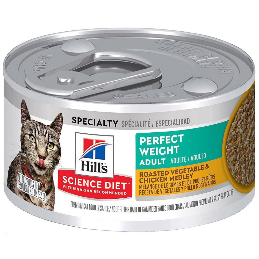 Adult Perfect Weight Roasted Vegetable & Chicken Medley / 2.9 oz – 24 pk | Wet Food Cat Cat