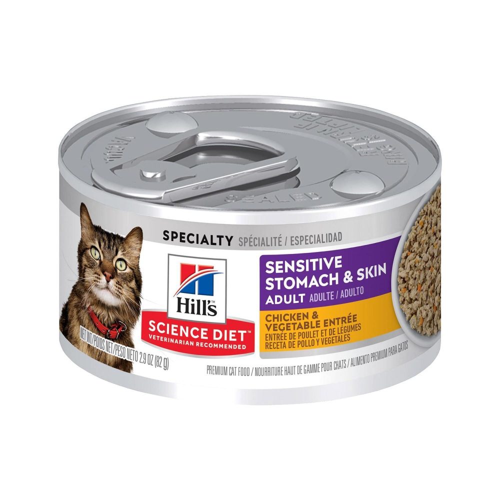 Adult Sensitive Stomach & Skin Chicken & Vegetable Entree / 2.9 oz – 24 pk | Wet Food Cat Cat