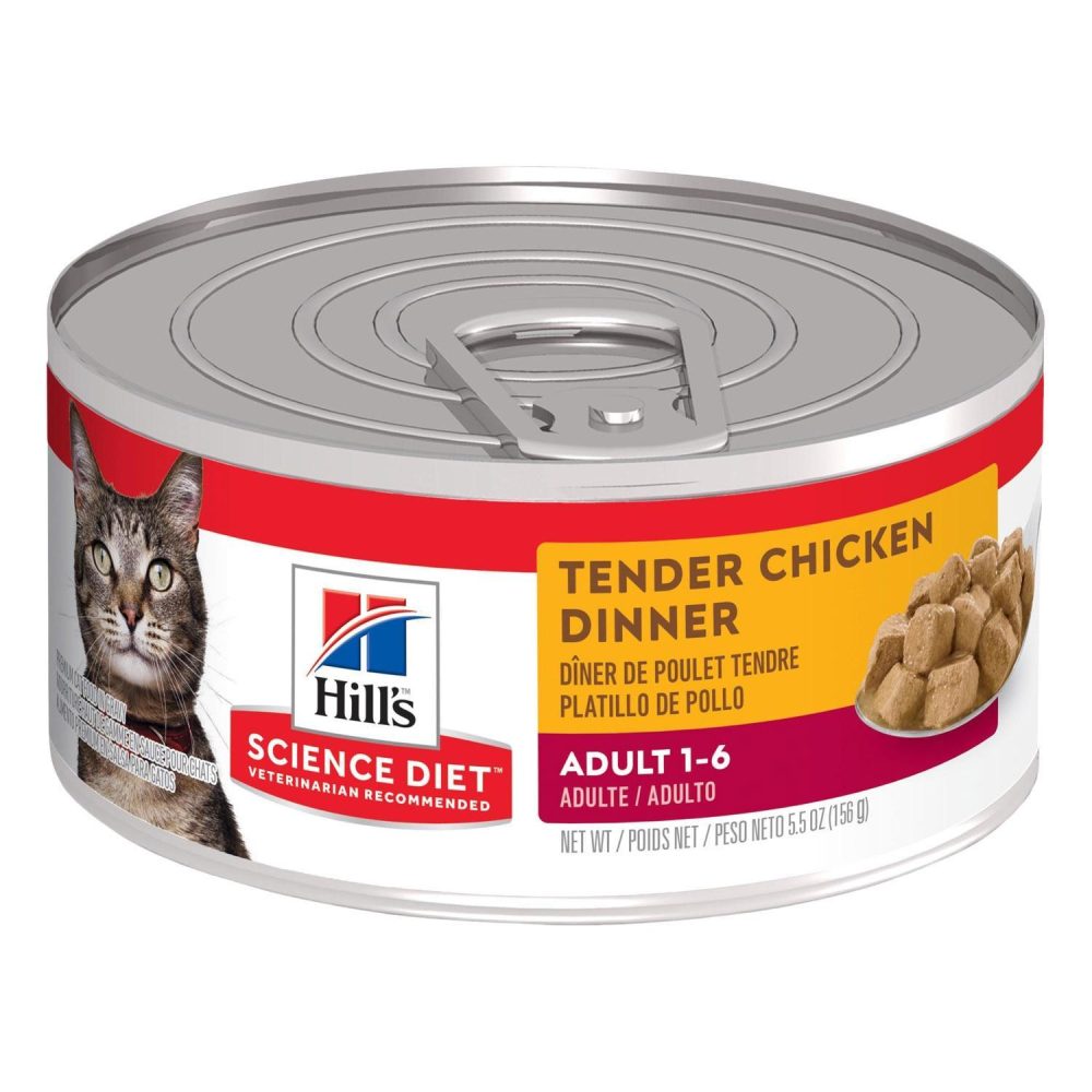 Adult Tender Chicken Dinner Cat Food / 5.5 oz – 24 pk | Wet Food Cat Cat