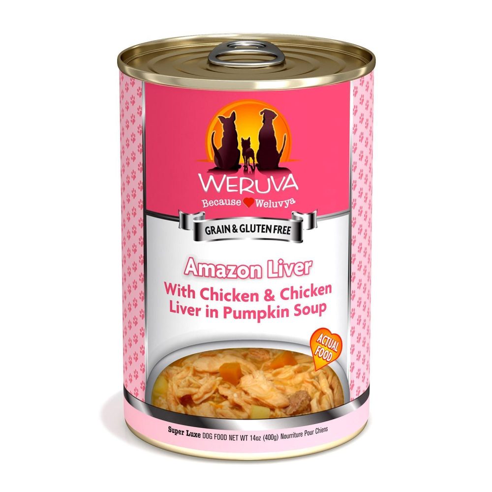 Amazon Liver with Chicken & Chicken Liver in Pumpkin Soup Dog Food / 14 oz – 12 pk | Wet Food Dog Dog