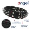 Amsterdam Dog Collar Leather Spiked Midnight Black | Collars, Leashes & Harnesses Collars, Leashes & Harnesses Collars, Leashes & Harnesses