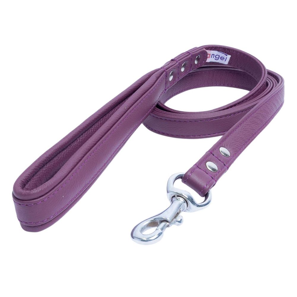 Aspen Leather Leash – Purple | Collars, Leashes & Harnesses Collars, Leashes & Harnesses Collars, Leashes & Harnesses