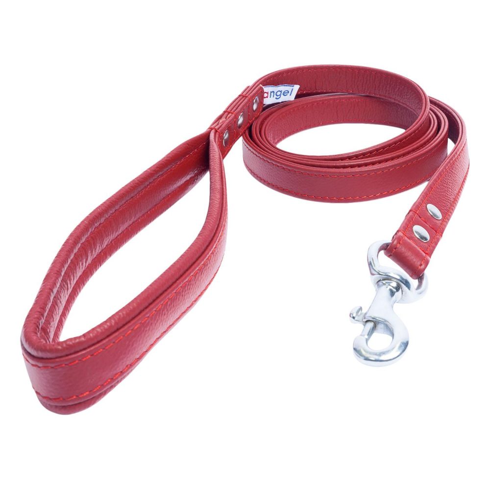 Aspen Leather Leash – Red | Collars, Leashes & Harnesses Collars, Leashes & Harnesses Collars, Leashes & Harnesses