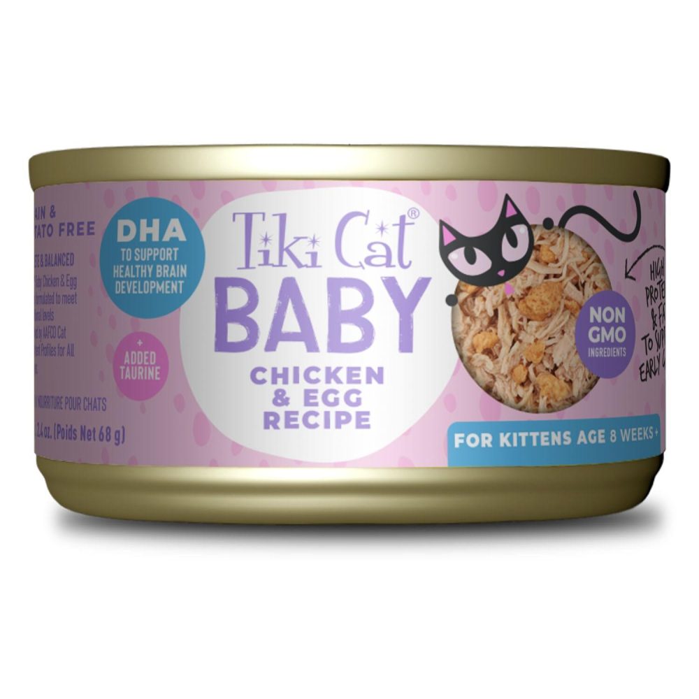 Baby Chicken & Egg Recipe Cat Food / 2.4 oz – 12 pk | Wet Food Cat Cat