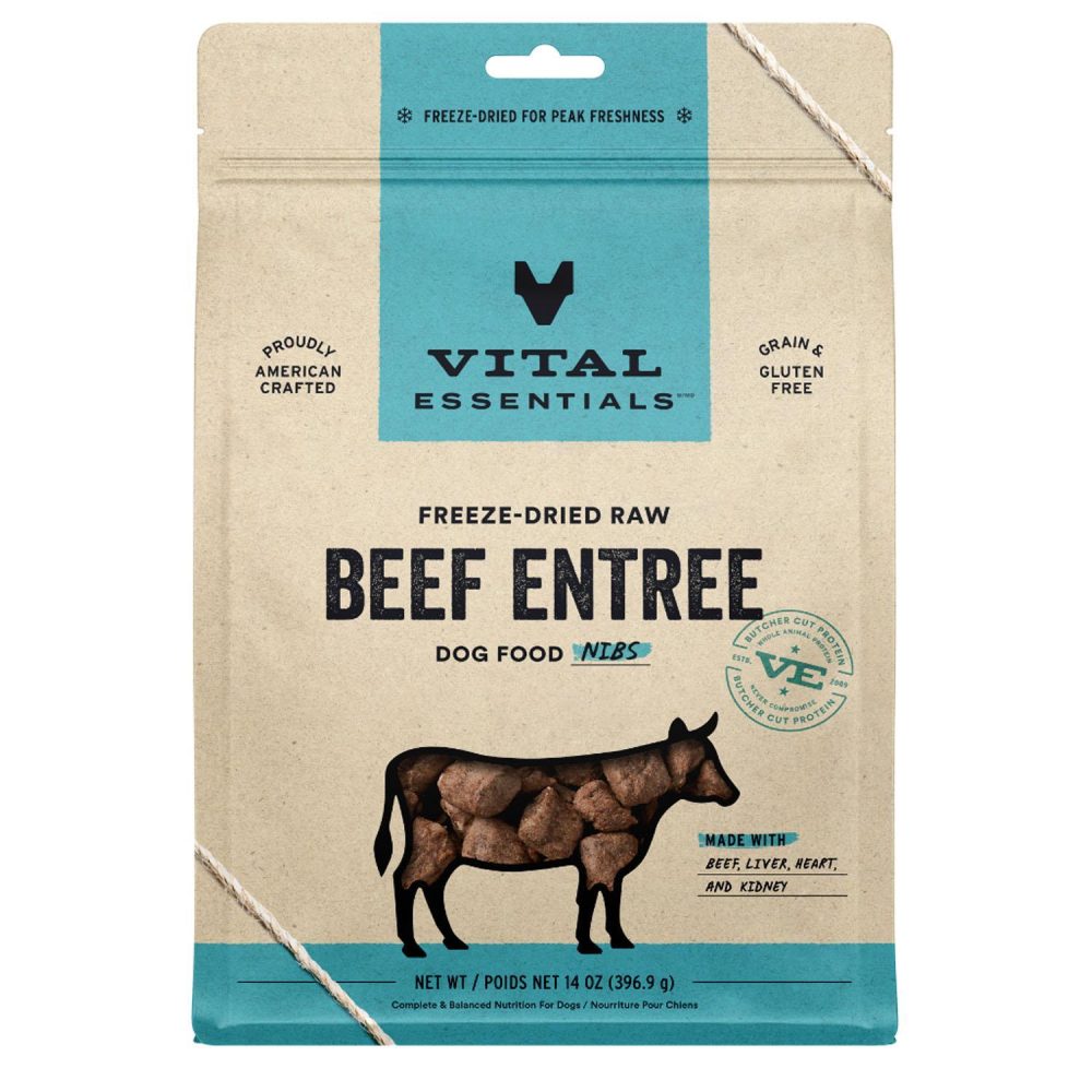 Beef Entree Mini Nibs Dog Food | Freeze Dried Food Dog Dog