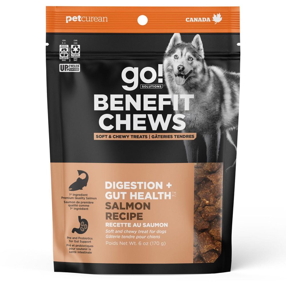 Benefit Chews Digestion + Gut Health Salmon Recipe Dog Treats | Training Treats Dog Dog