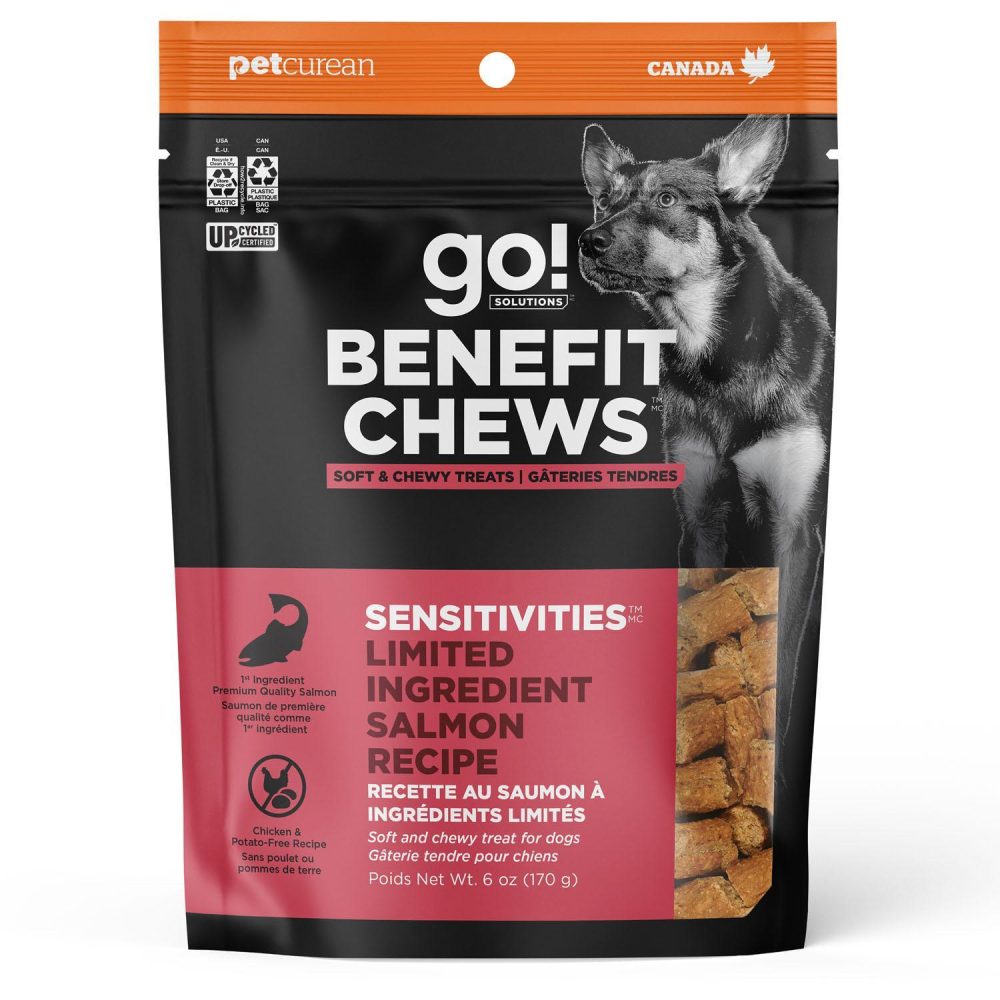 Benefit Chews Sensitivities Limited Ingredient Salmon Recipe Dog Treats | Soft & Chewy Treats Dog Dog