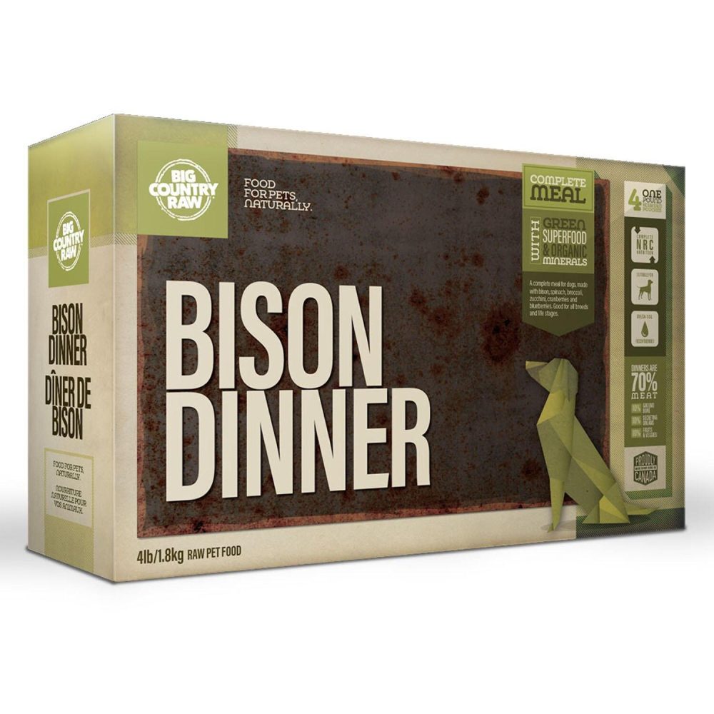 Bison Dinner Carton Dog Food | Raw Food Dog Dog