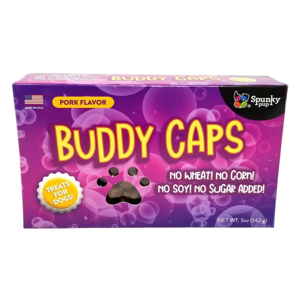 Buddy Caps Pork Flavor Dog Treats | Soft & Chewy Treats Dog Dog