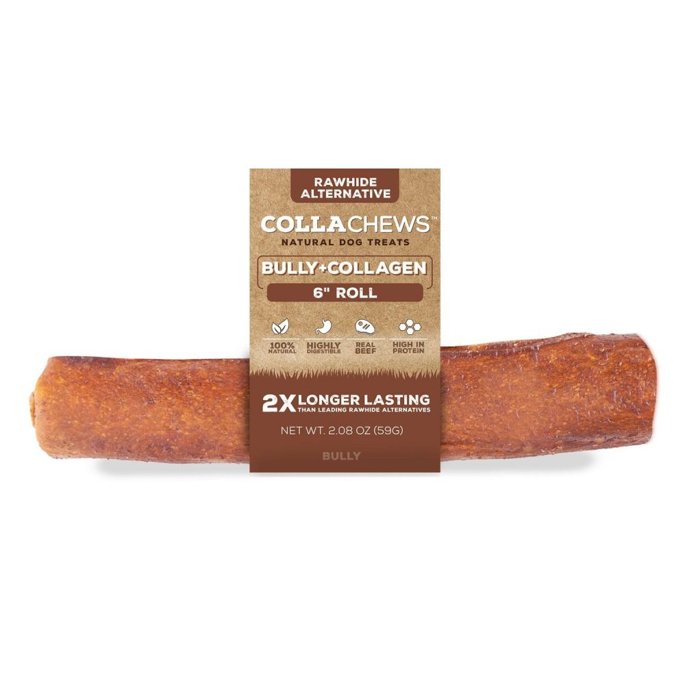 Bully Collagen 6in Single Roll Dog Treat | Bones & Chews Bones & Chews Bones & Chews