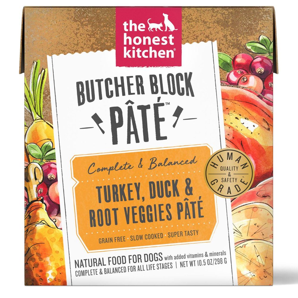 Butcher Block Turkey, Duck & Root Veggies Pate Dog Food / 10.5 oz – 6 pk | Broths & Food Toppers Broths & Food Toppers Broths & Food Toppers