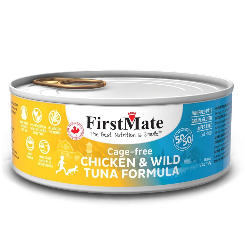 Cage Free Chicken & Wild Tuna Formula Cat Food / 5.5 oz – 24 pk | Wet Food Cat Cat