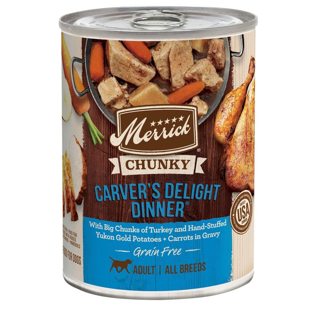 Carver’s Delight Chunky Dinner Adult Dog Food / 12.7 oz – 12 pk | Wet Food Dog Dog