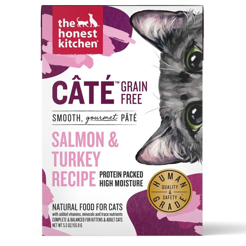 Cate Salmon & Turkey Pate Recipe Cat Food / 5.5 oz – 12 pk | Wet Food Cat Cat