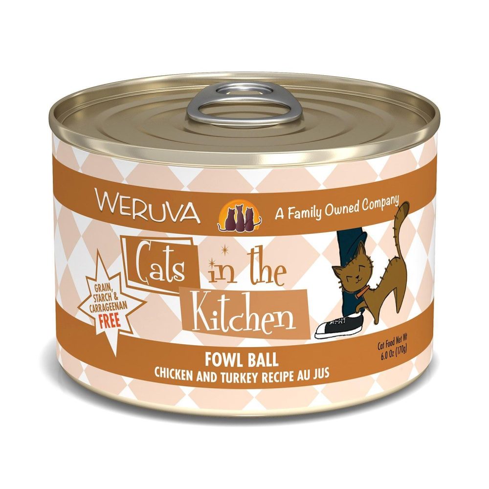 Cats in the Kitchen Fowl Ball Chicken & Turkey Recipe Cat Food | Wet Food Cat Cat