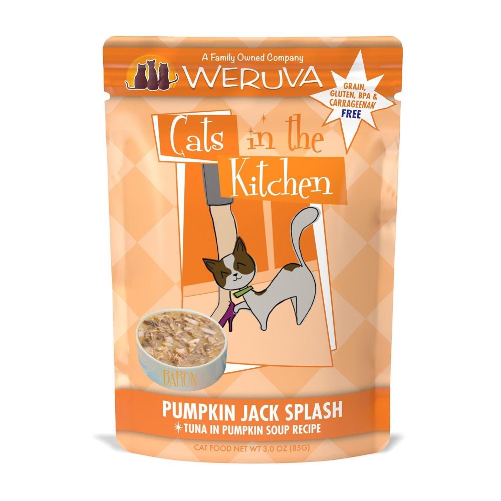 Cats in the Kitchen Pumpkin Jack Splash Tuna Pumpkin Soup Recipe Cat Food / 3 oz – 12 pk | Wet Food Cat Cat