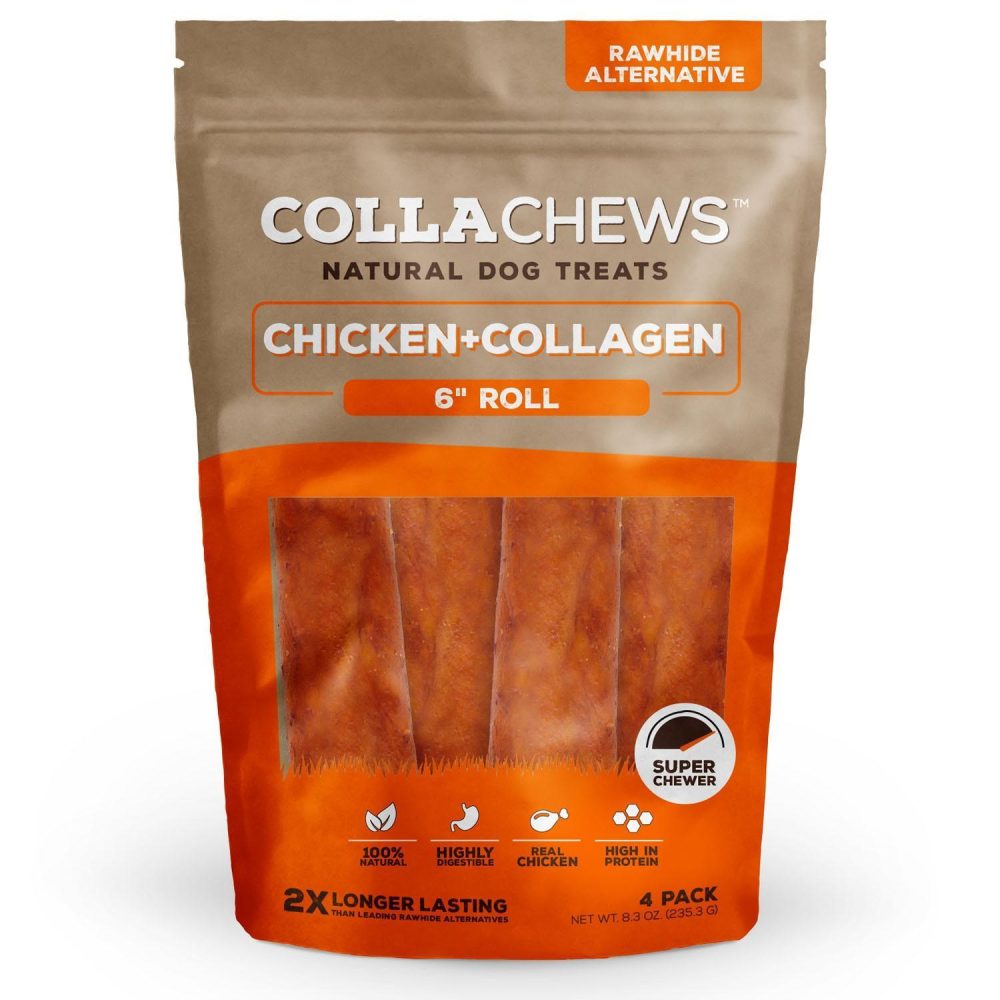 Chicken Collagen 6in Roll Dog Treat | Bones & Chews Bones & Chews Bones & Chews