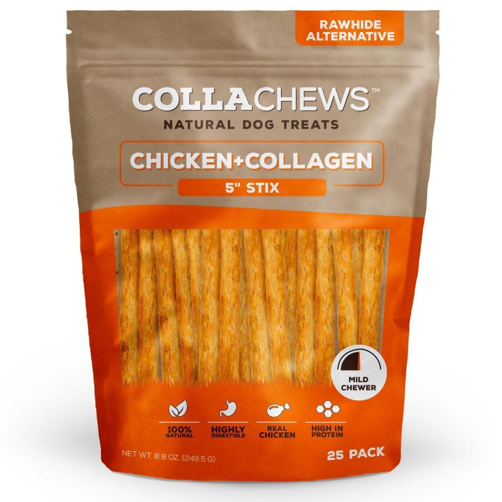 Chicken Collagen 6in Sticks Dog Treats | Bones & Chews Bones & Chews Bones & Chews