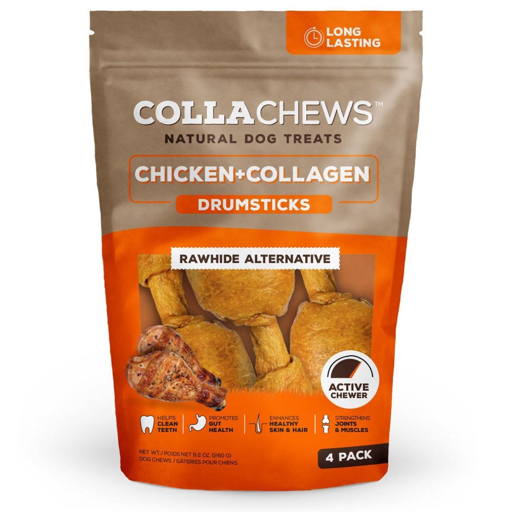 Chicken Collagen Drumsticks Dog Treats / 4 pack | Bones & Chews Bones & Chews Bones & Chews