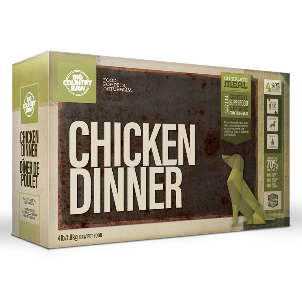 Chicken Dinner Carton Dog Food | Raw Food Dog Dog