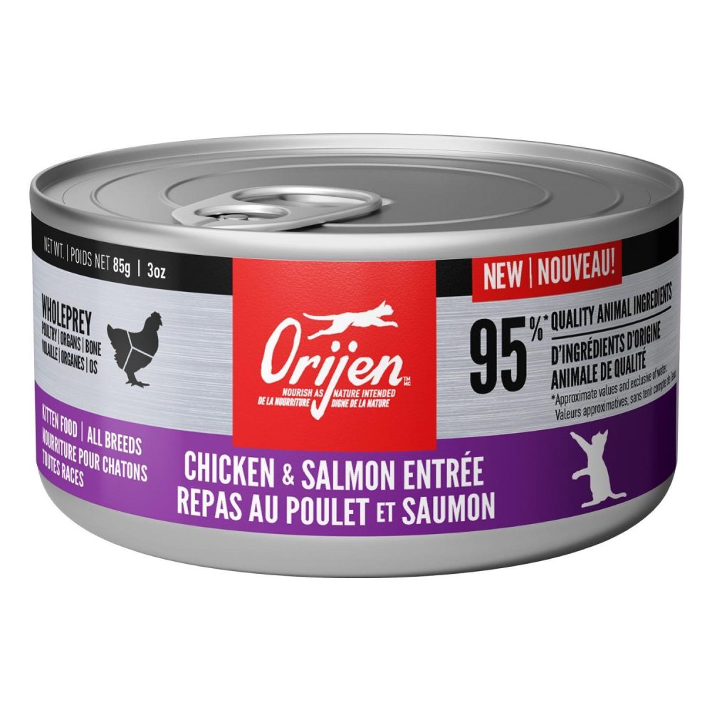 Chicken + Salmon Entree Kitten Cat Food / 3 oz – 24 pk | Wet Food Cat Cat