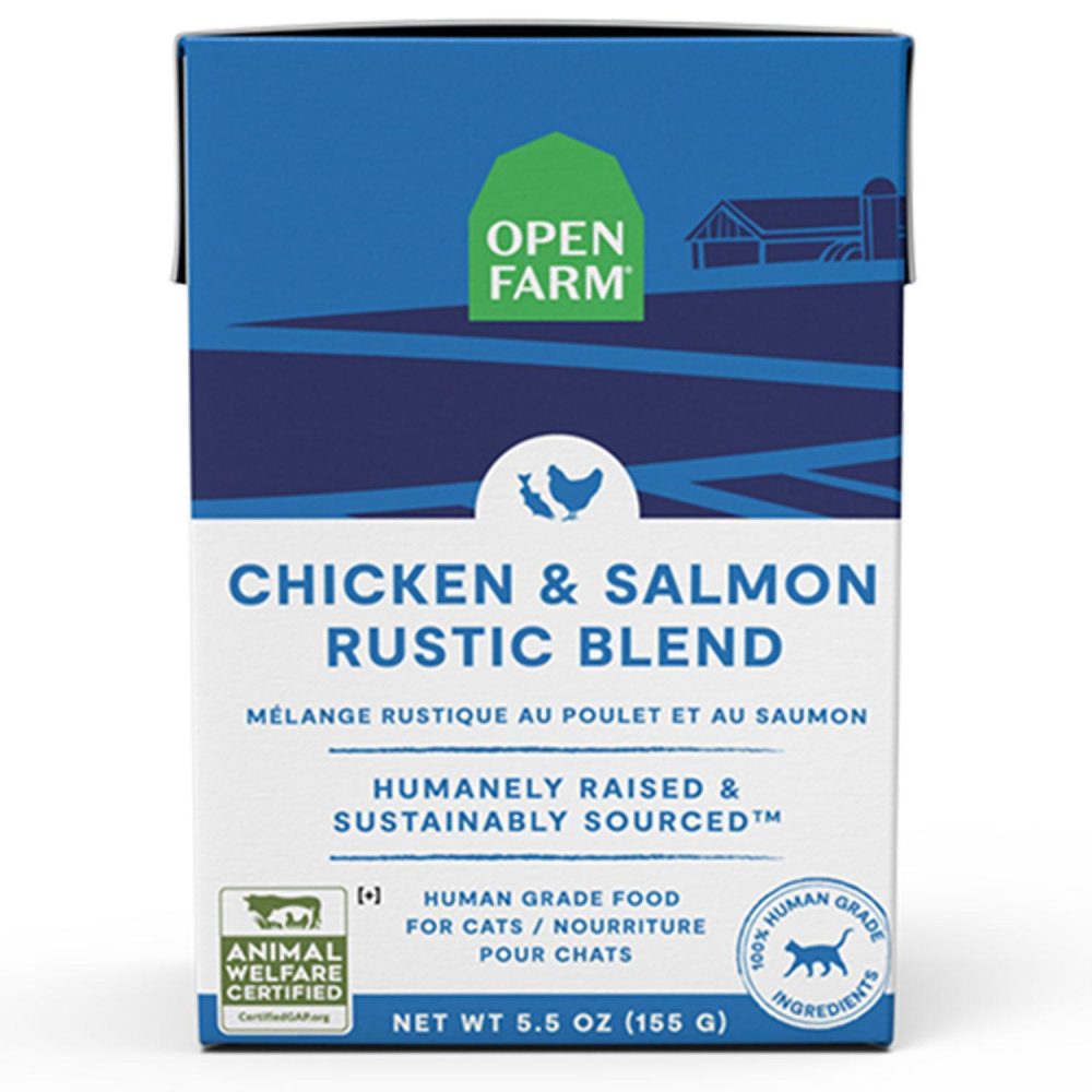 Chicken & Salmon Rustic Blend Adult Cat Food Topper / 5.5 oz – 12 pk | Wet Food Cat Cat