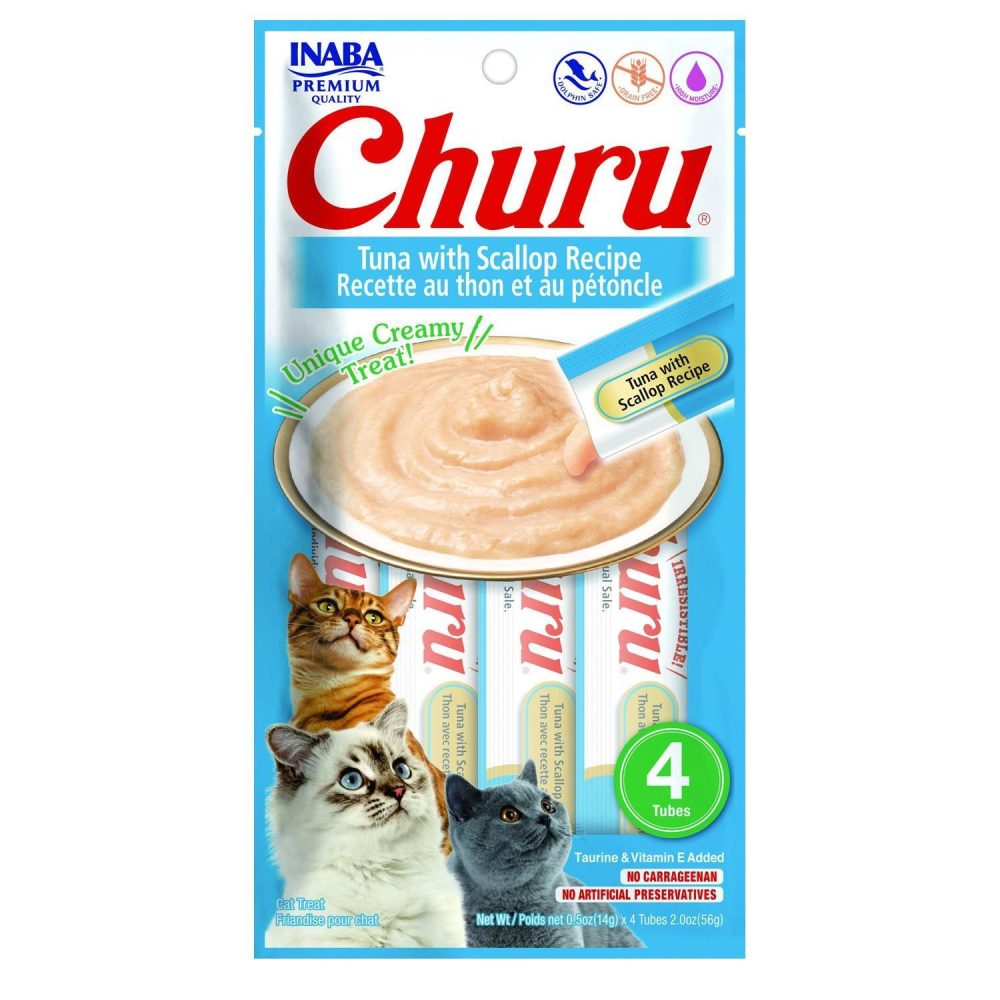 Churu Purees Tuna with Scallop Recipe / 4 pk – 6 pk | Broths & Food Toppers Broths & Food Toppers Broths & Food Toppers