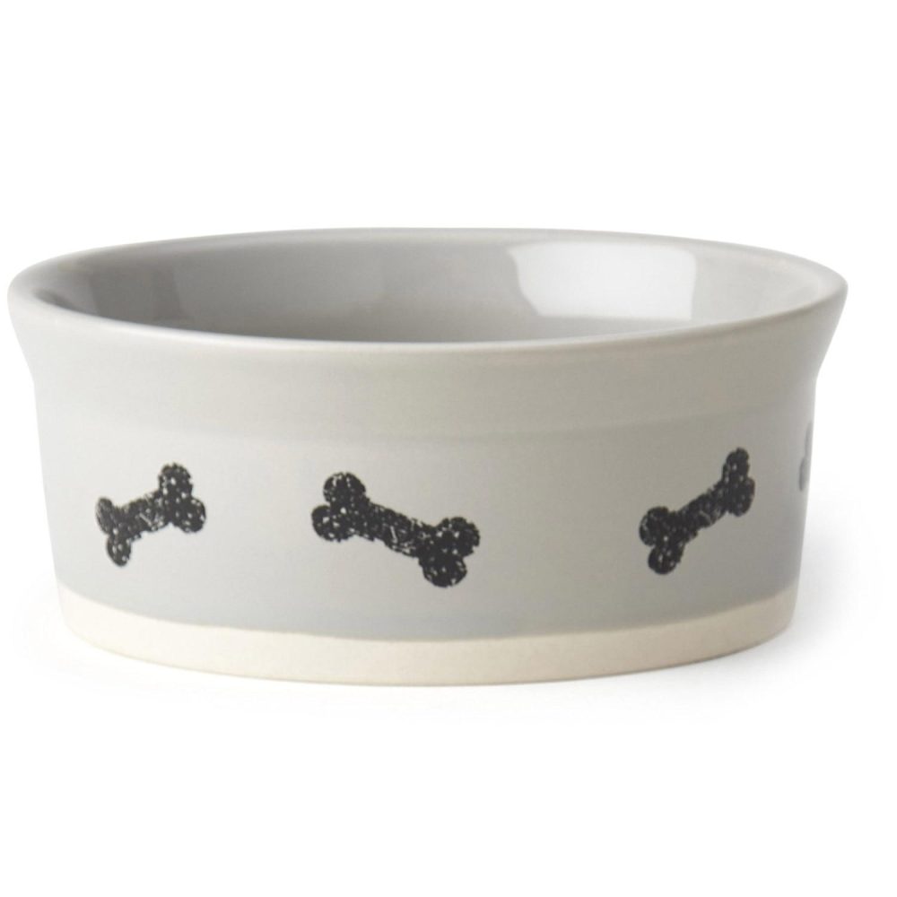 Classy Bones Bowl Grey & Beige | Bowls & Feeding Bowls & Feeding Bowls & Feeding