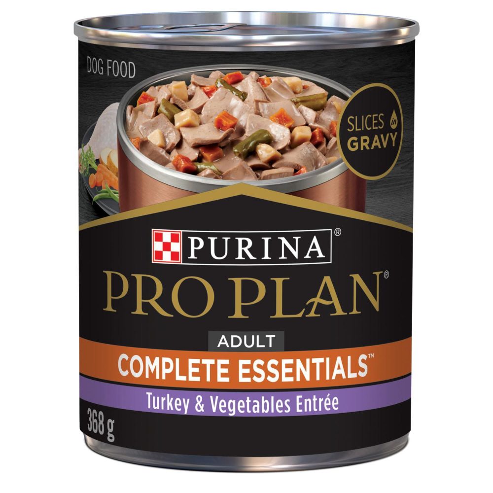 Complete Essentials Turkey & Vegetables Entree Adult Dog Food / 13 oz – 12 pk | Wet Food Dog Dog