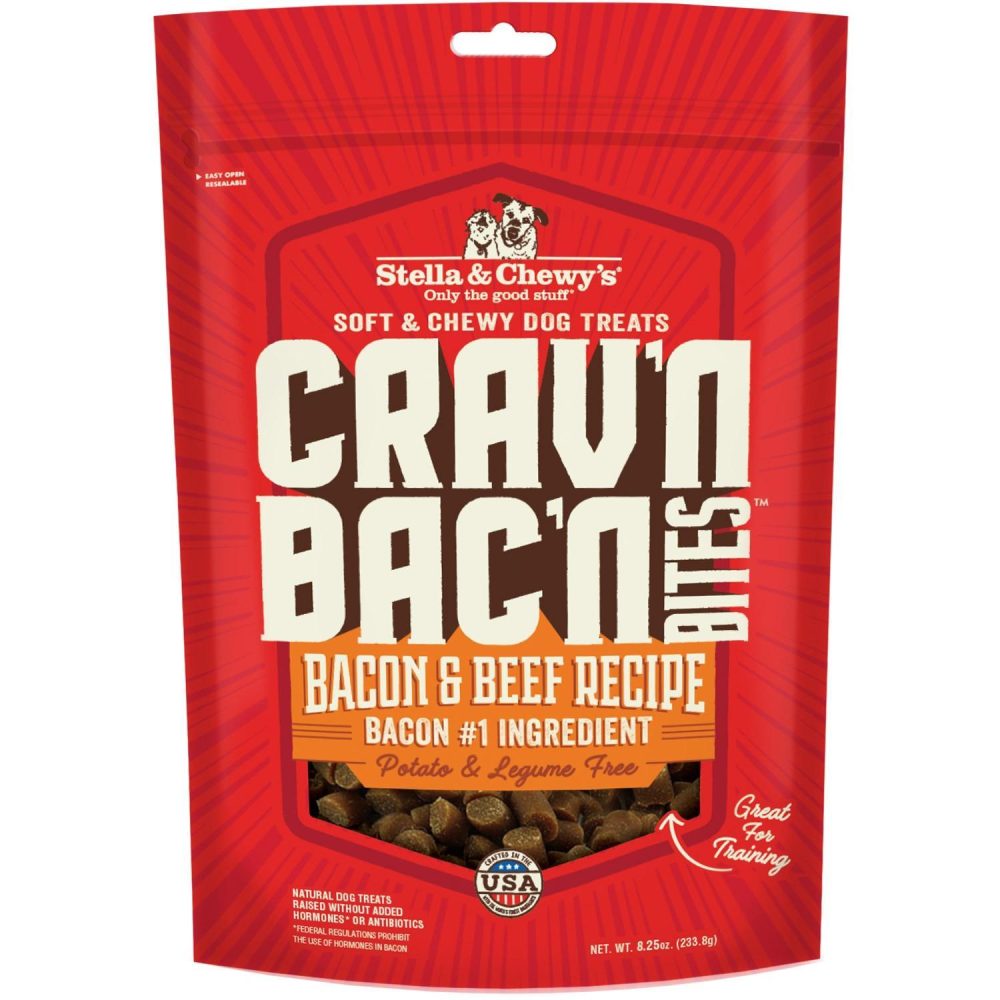 Crav’n Bac’n Bites Bacon & Beef Recipe | Soft & Chewy Treats Dog Dog