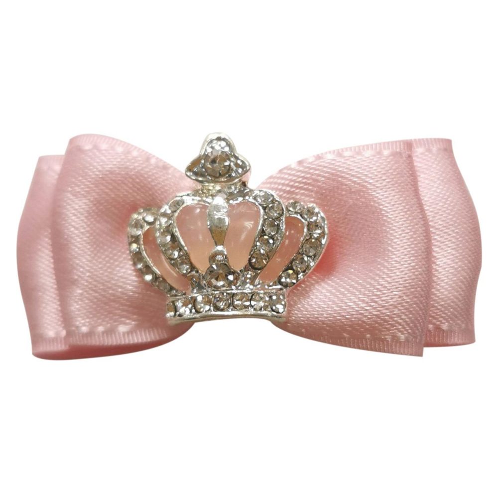 Crown Hair Clip Bow Pink | Clothing & Accessories Clothing & Accessories Clothing & Accessories