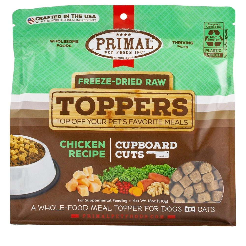 Cupboard Cuts Freeze-Dried Raw Toppers Chicken Recipe Dog & Cat Food | Broths & Food Toppers Broths & Food Toppers Broths & Food Toppers