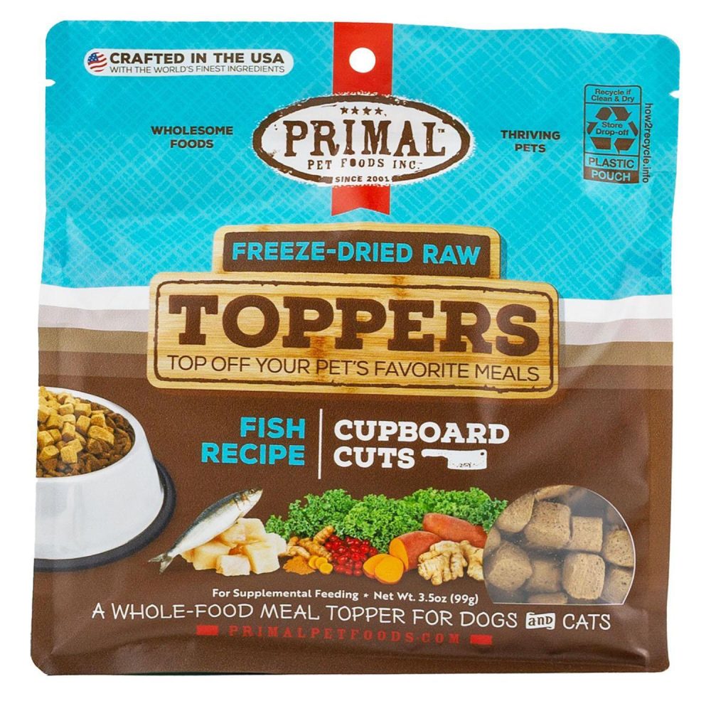 Cupboard Cuts Freeze-Dried Raw Toppers Fish Recipe Dog & Cat Food | Broths & Food Toppers Broths & Food Toppers Broths & Food Toppers