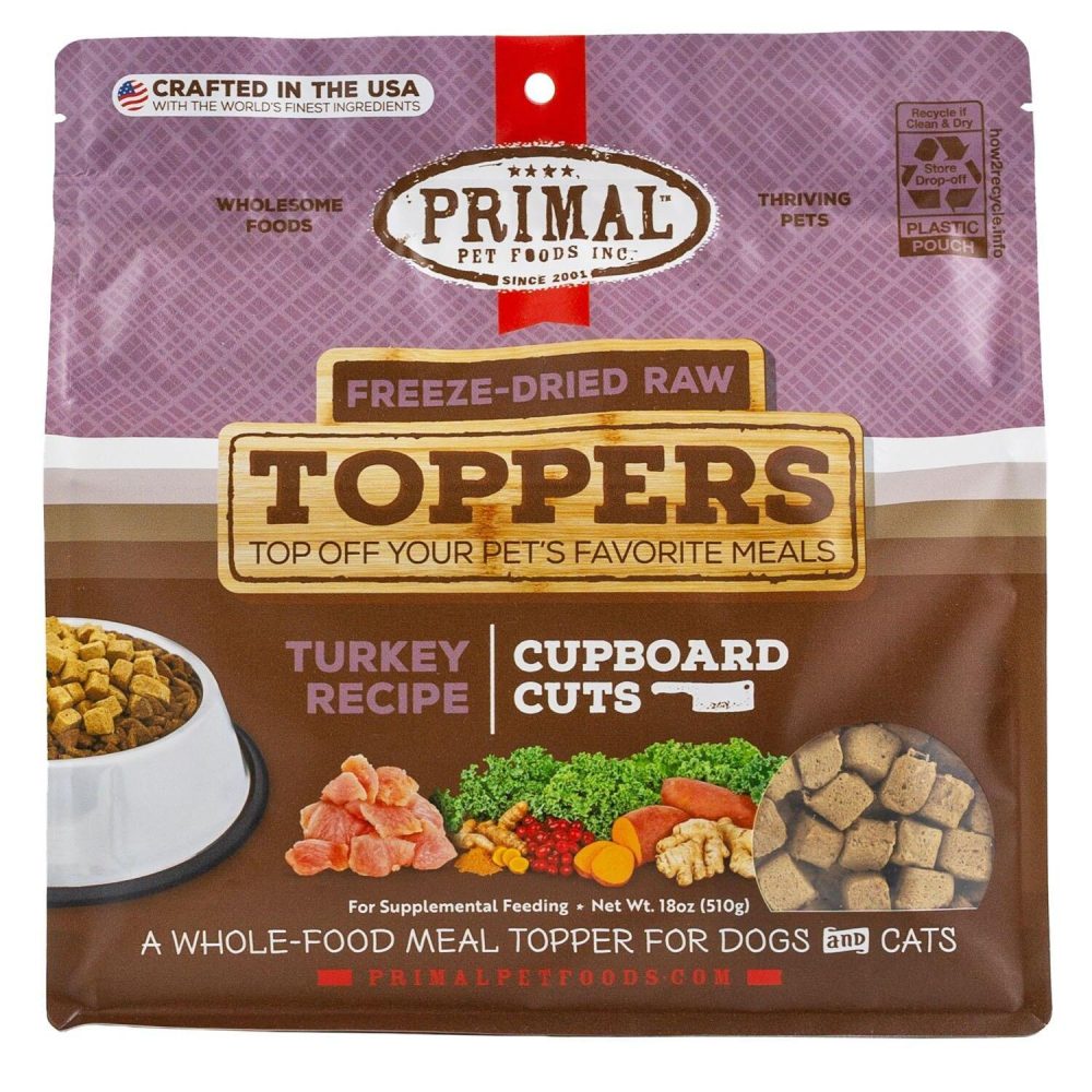 Cupboard Cuts Freeze-Dried Raw Toppers Turkey Recipe Dog & Cat Food | Broths & Food Toppers Broths & Food Toppers Broths & Food Toppers