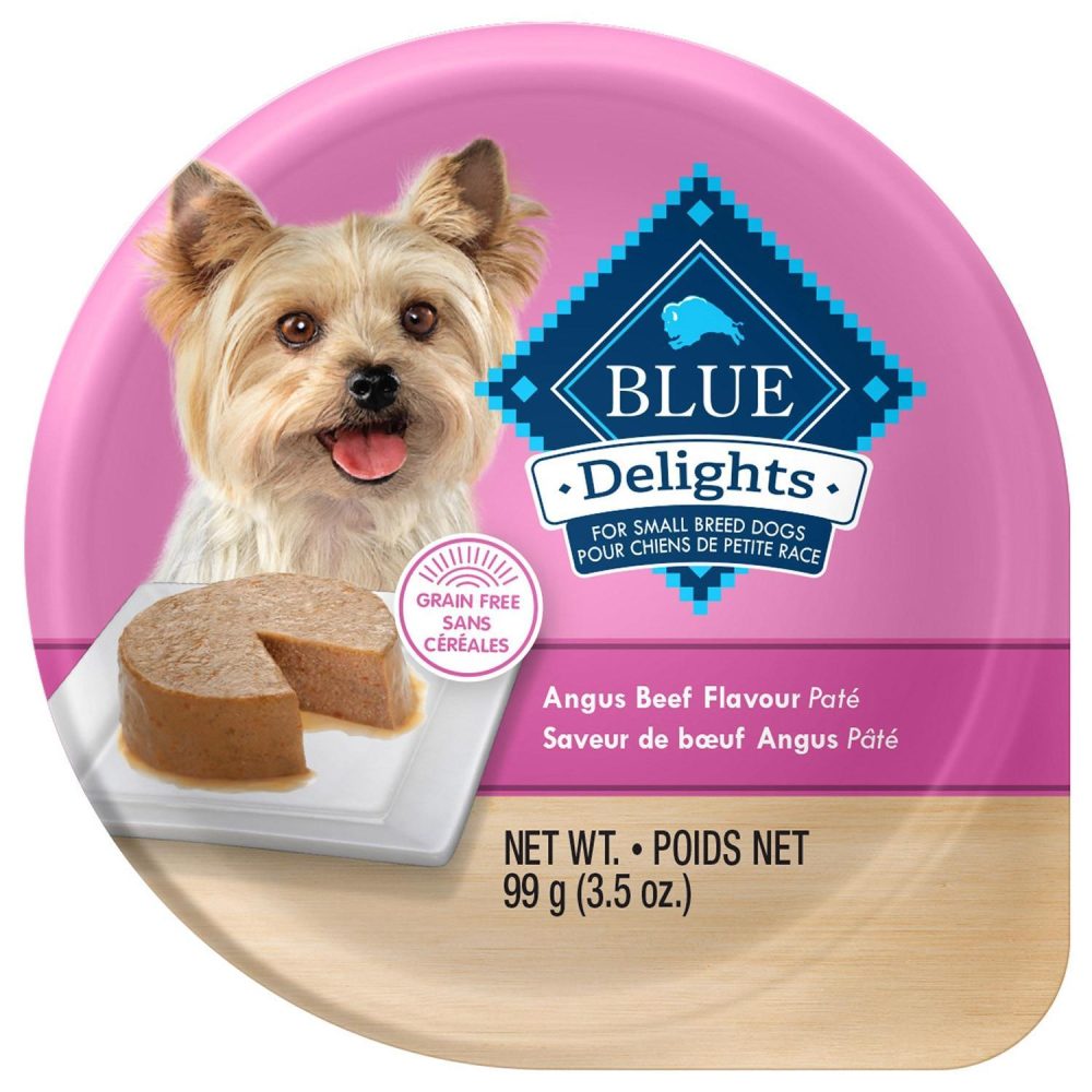 Delights Angus Beef Flavour Pate Small Breed Adult Dog Food / 3.5 oz – 12 pk | Wet Food Dog Dog