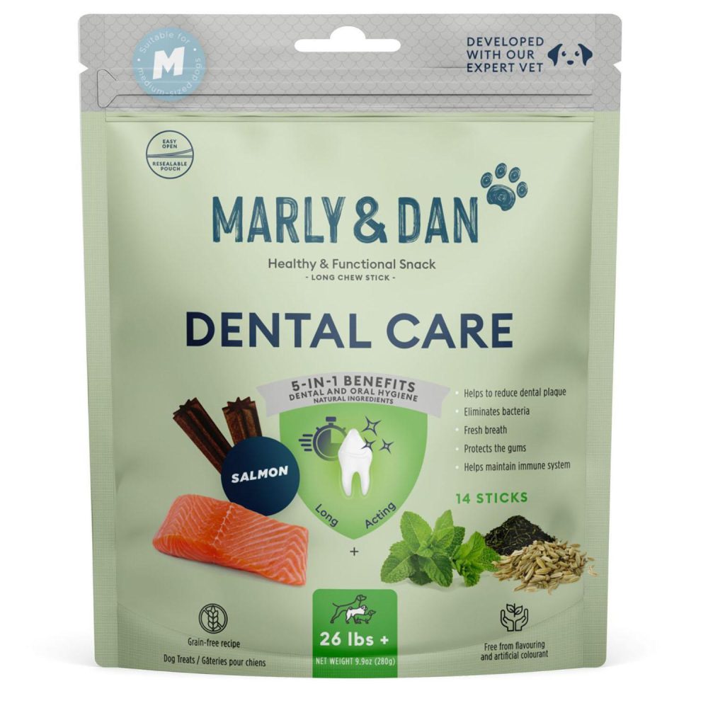 Dental Care Salmon Sticks Medium-Large Dog Treats | Dental Chews & Treats Dental Chews & Treats Dental Chews & Treats