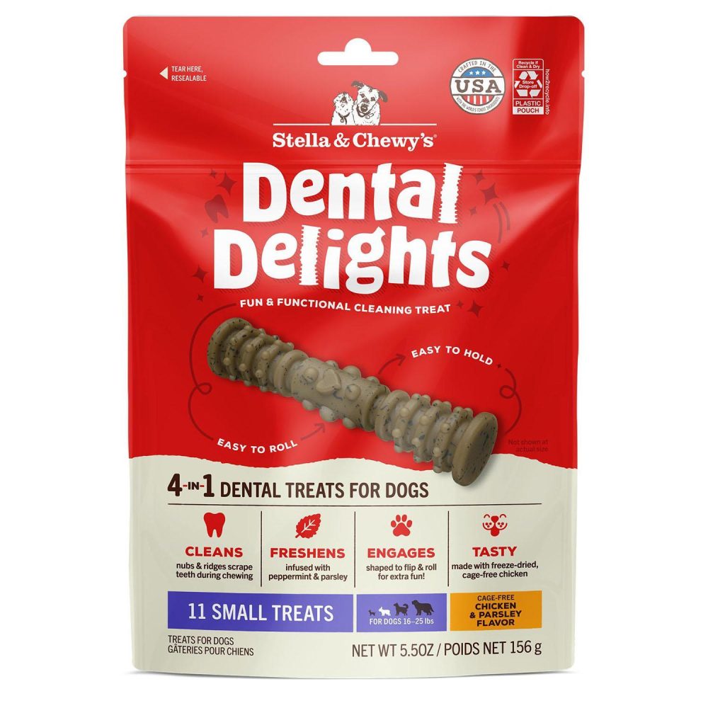 Dental Delights Chicken & Parsley Flavour Small Dog Treats | Dental Chews & Treats Dental Chews & Treats Dental Chews & Treats