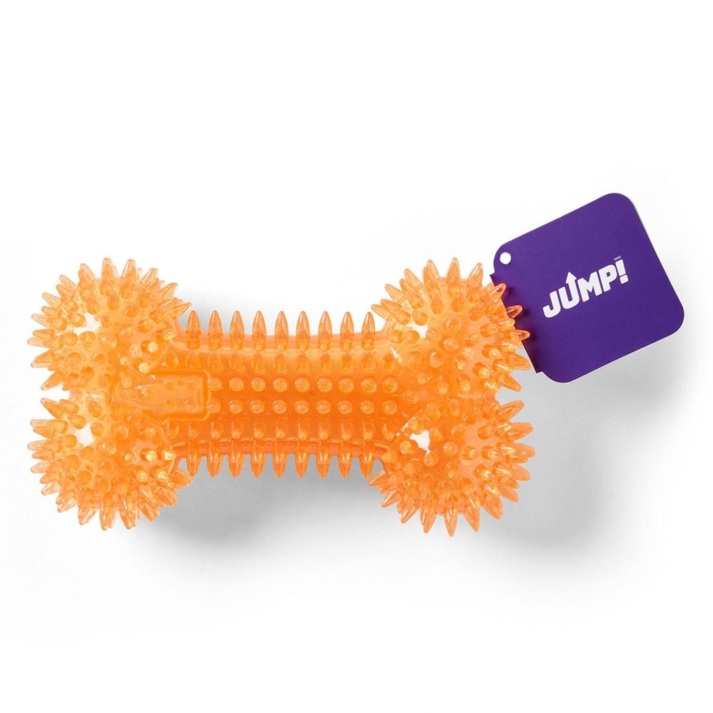 Dental Squeaker Bone Orange Dog Toy | Toys Dog Dog