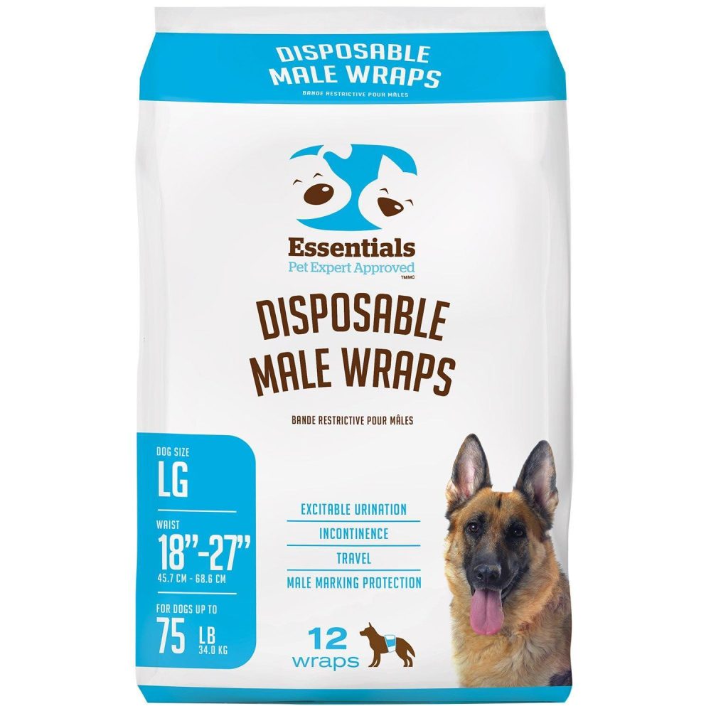 Disposable Male Wrap – 12 Pack | Clean Up & Potty Pads Clean Up & Potty Pads Clean Up & Potty Pads