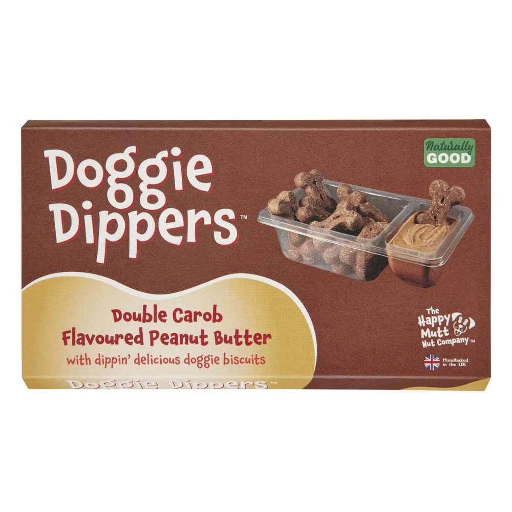 Doggie Dippers Double Carob Flavoured Peanut Butter Dog Treats | Bakery & Biscuits Bakery & Biscuits Bakery & Biscuits