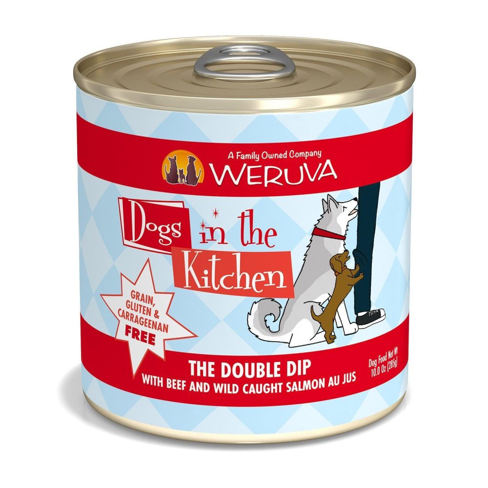 Dogs in the Kitchen The Double Dip Beef & Wild-Caught Salmon Dog Food / 10 oz – 12 pk | Wet Food Dog Dog