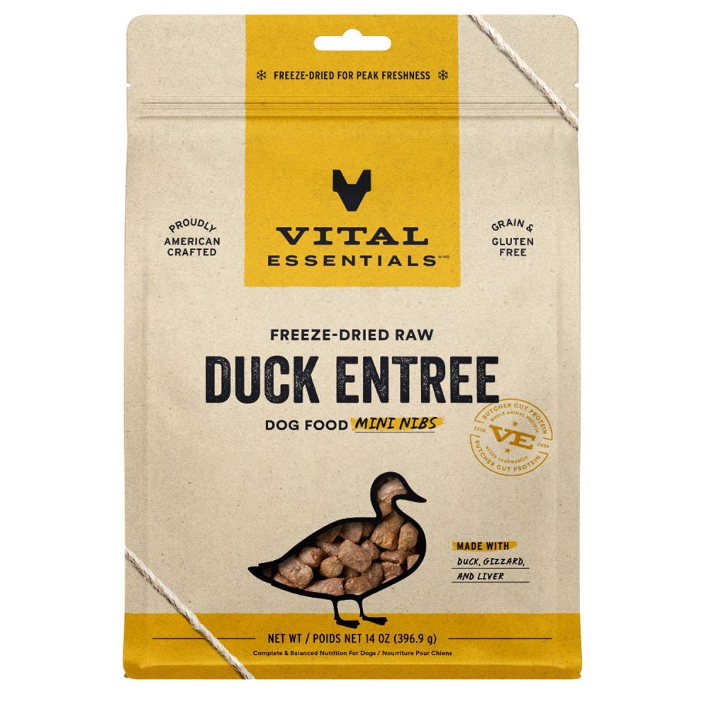 Duck Entree Mini Nibs Dog Food | Freeze Dried Food Dog Dog