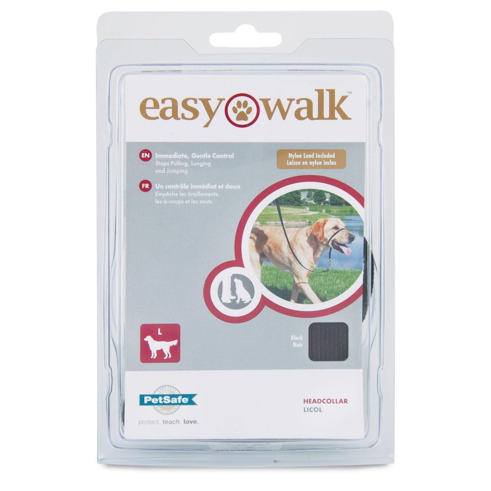 Easy Walk Dog Headcollar Black | Training & Behaviour Collars, Leashes & Harnesses Collars, Leashes & Harnesses