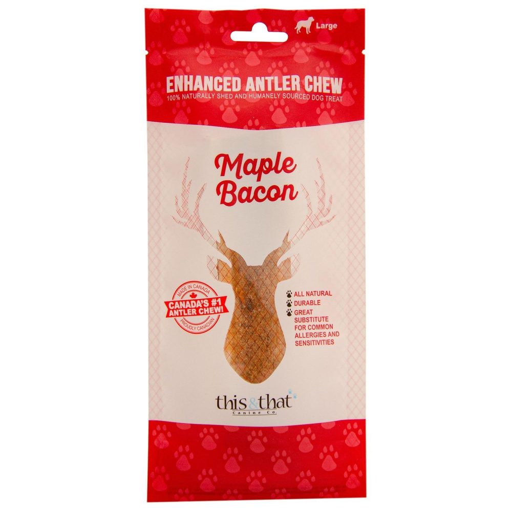 Enhanced Antler Chew – Maple Bacon | Bones & Chews Bones & Chews Bones & Chews