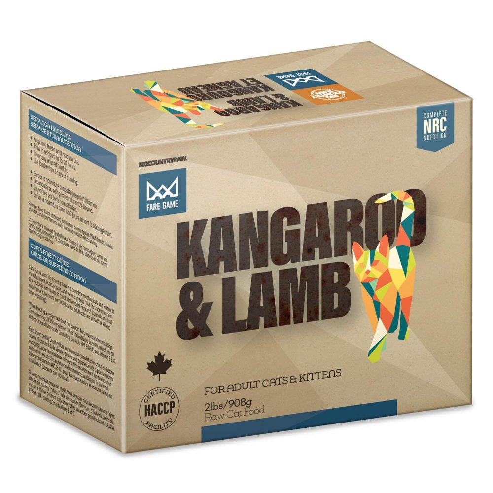 Fare Game Kangaroo & Lamb Cat Food | Raw Food Cat Cat