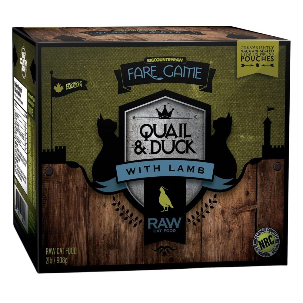 Fare Game Quail & Duck Cat Food | Raw Food Cat Cat