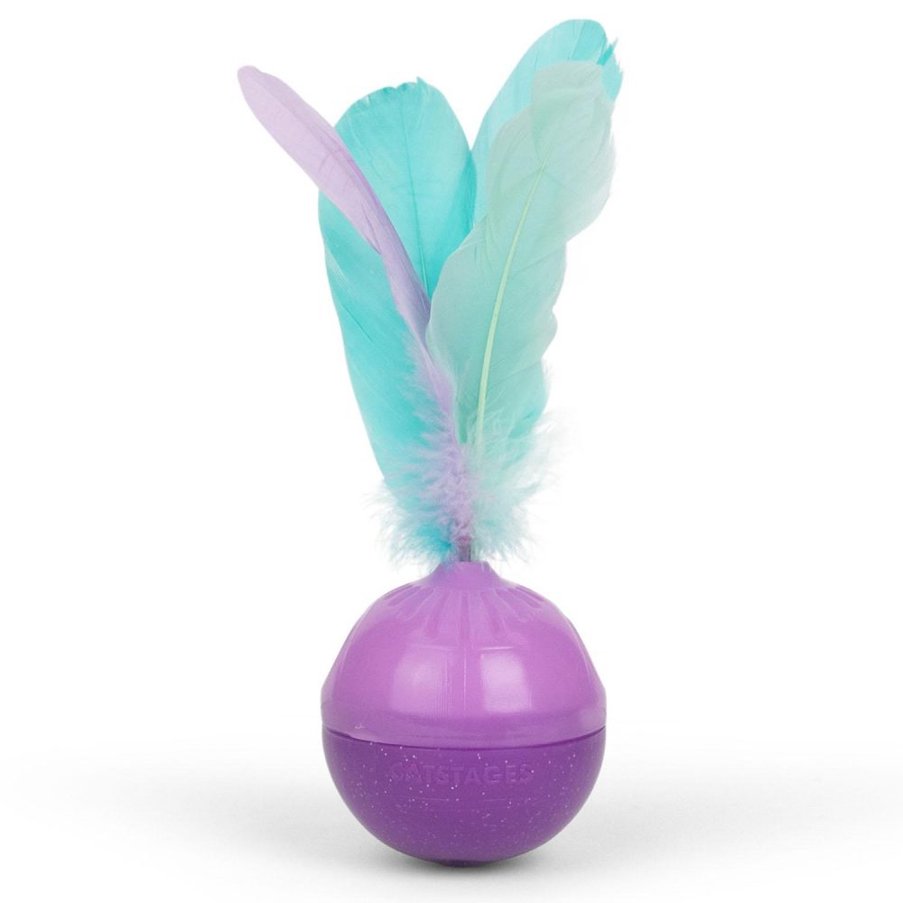 Feather Treat Stuffer Purple Cat Toy | Toys Cat Cat